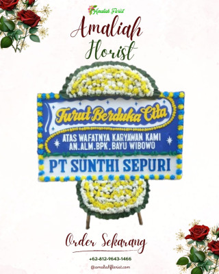 Papan Bunga Duka di Wonosobo