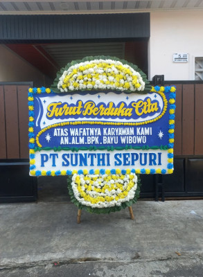Papan Bunga Duka di Wonosobo