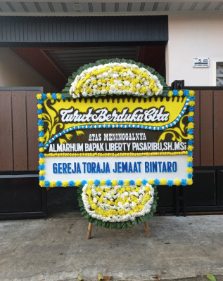 Papan Bunga Duka di Wonosobo